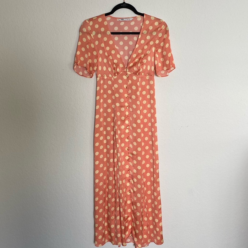 Zara polka dot dress